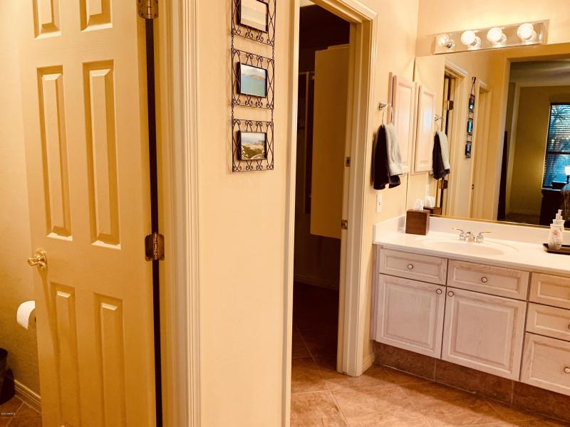 Master bath with walk in closet