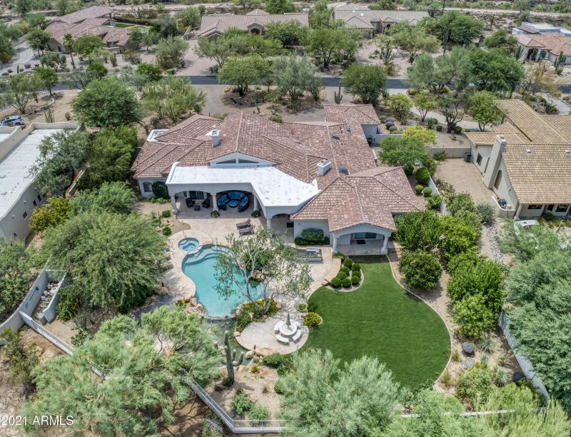 Aerial Birds Eye Exterior View