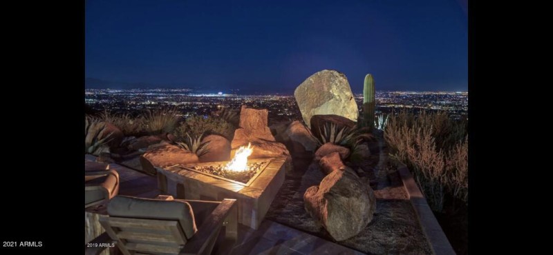 outdoor fireplace