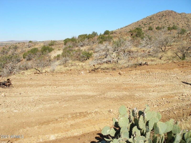 Leveled spot on top of hill