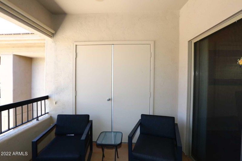 Covered Balcony-Storage Room