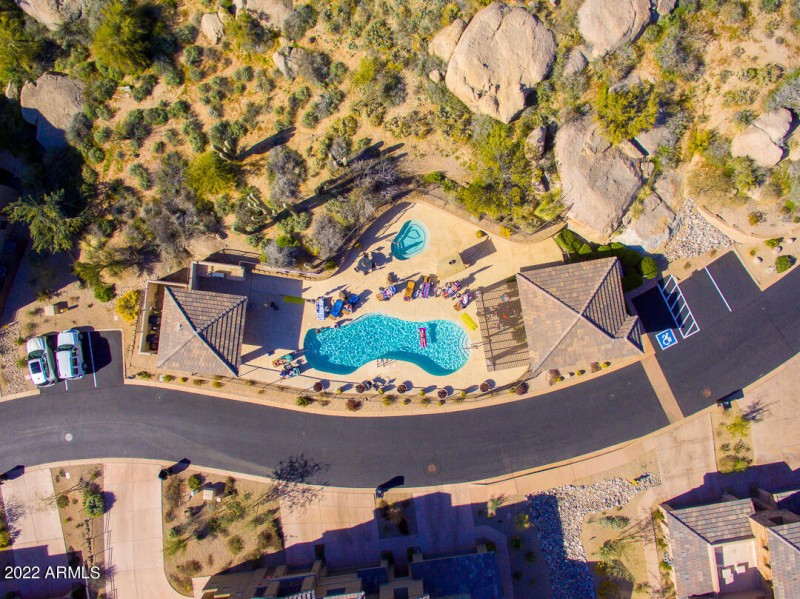 Pool and Spa Aerial View
