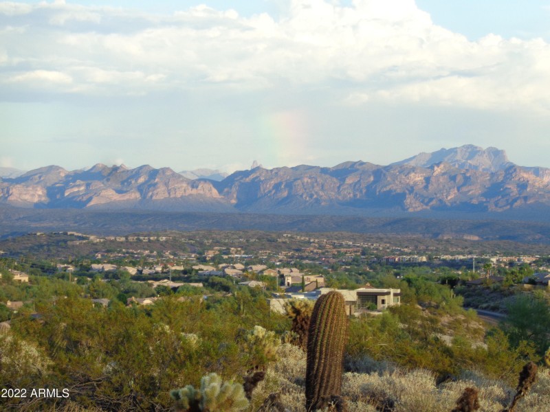 Superstition Mountains and Rainbow