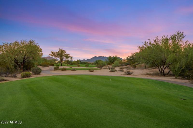 Golf Course behind house