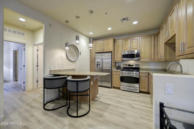 Kitchen View to Bedroom