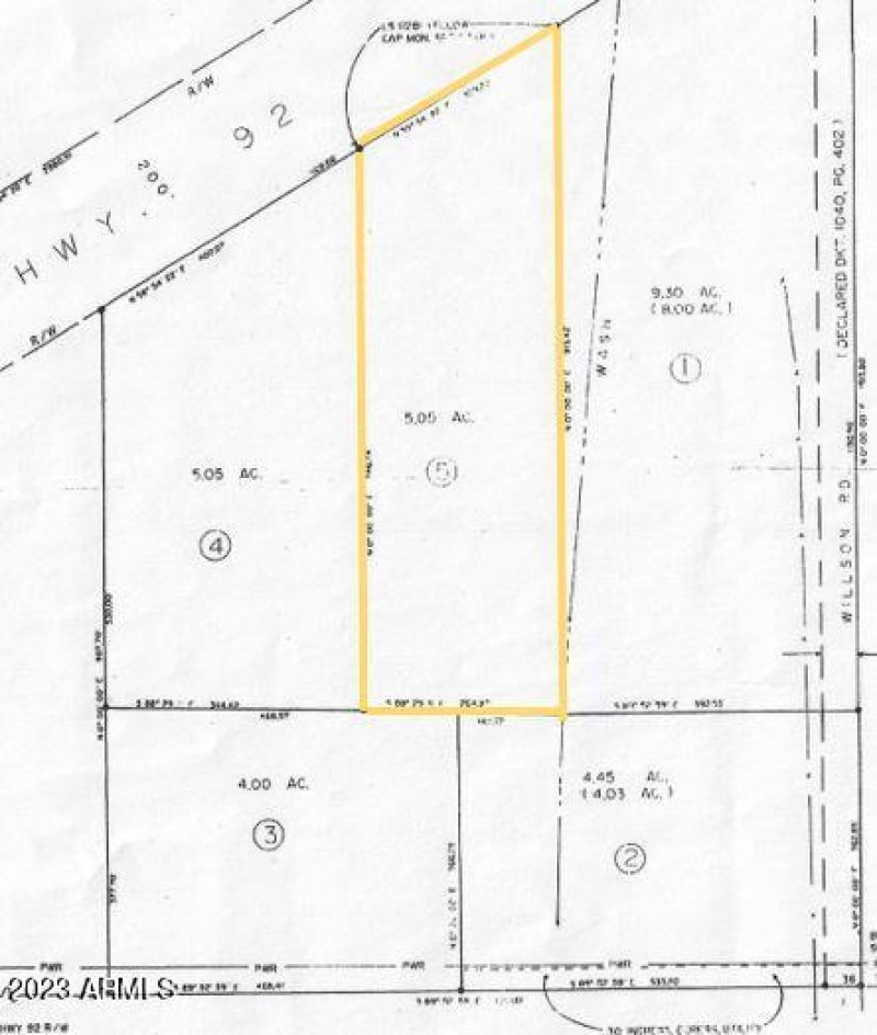 Lot 5 on Survey