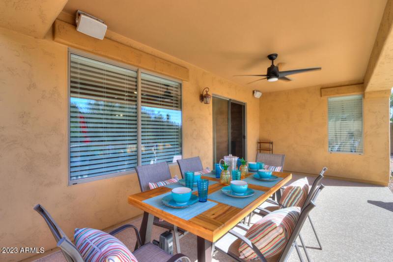 33 Outdoor dining towards the house