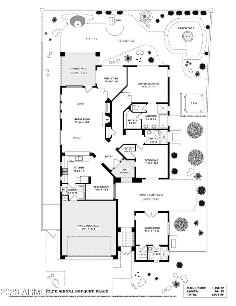 6917 East Sienna Bouquet - Floor Plan