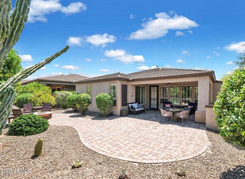 Large Extended Patio with Firepit