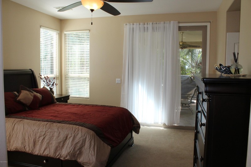 MASTER BEDRM W/DOOR TO PATIO