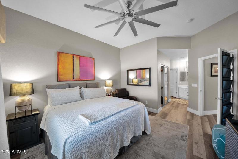 Master bedroom to bath