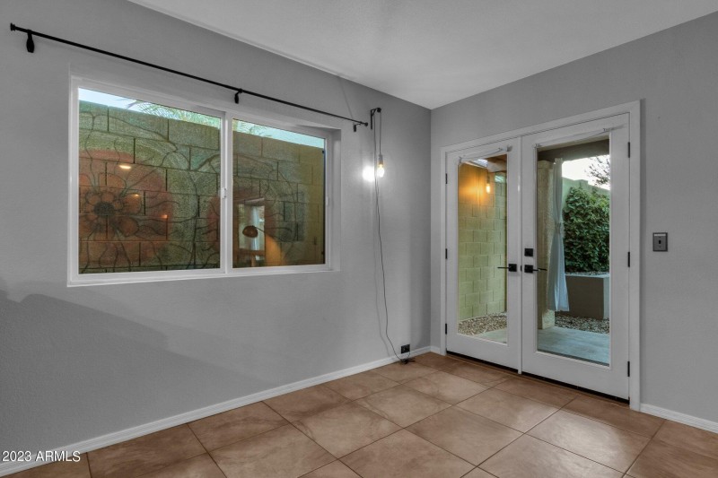 Exit to your backyard sanctuary!