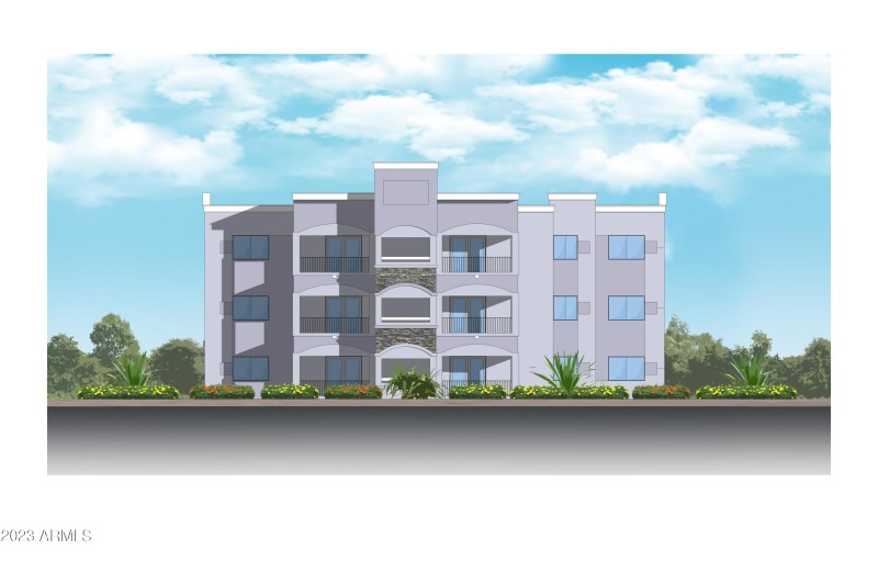 Rear colored elevation