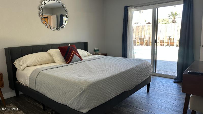 Primary Bedroom with exit to patio