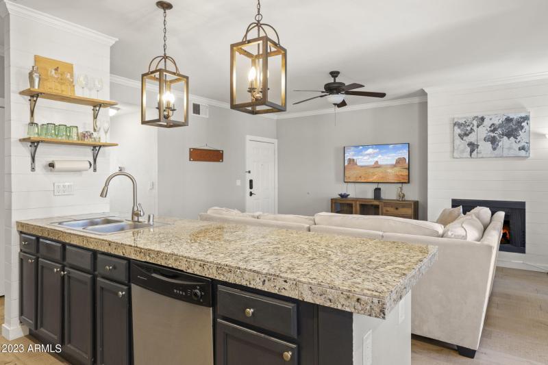 Kitchen to living room