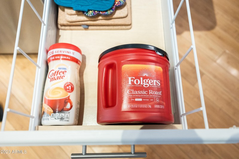 coffee and creamer to start your stay