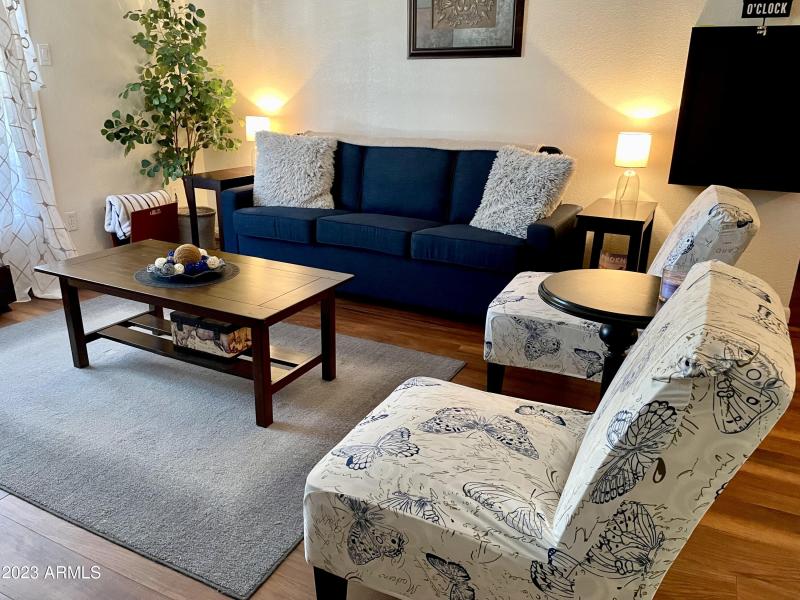 Living space to patio