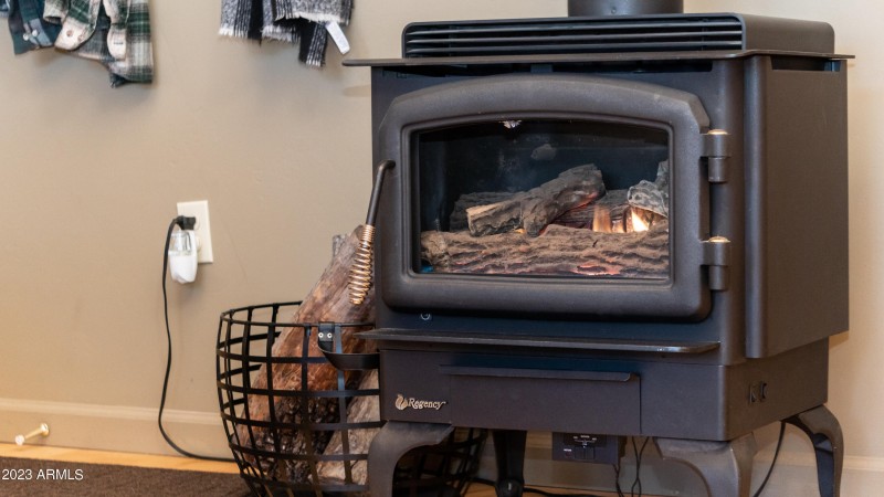 heated fireplace