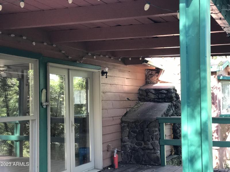 Deck patio door