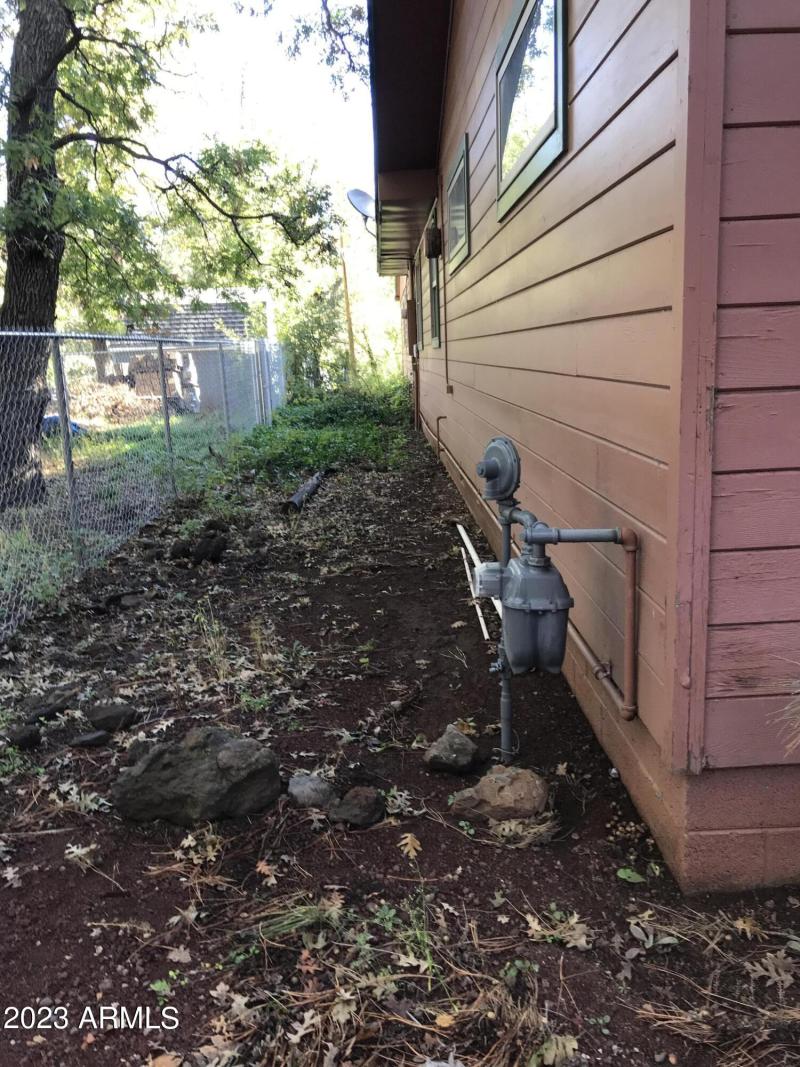 side of home gas meter