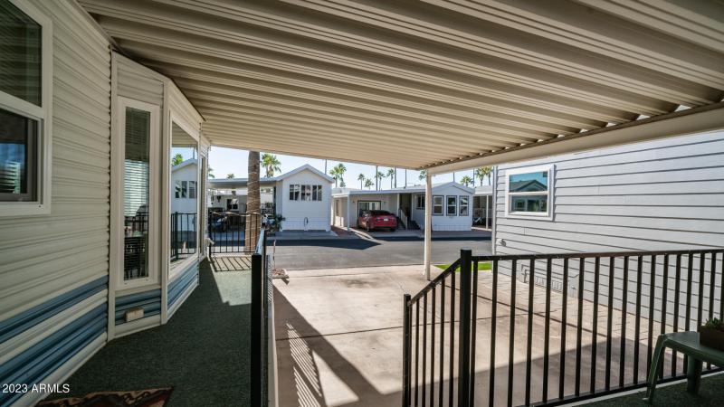 spacious deck