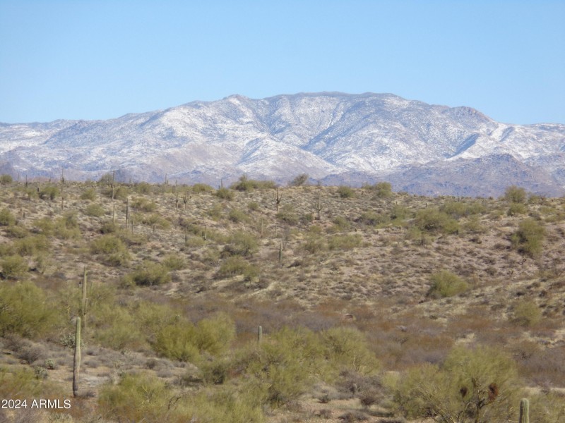 snow on mountains