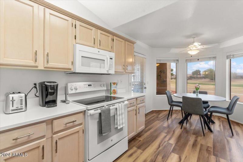 Kitchen with White Appliances