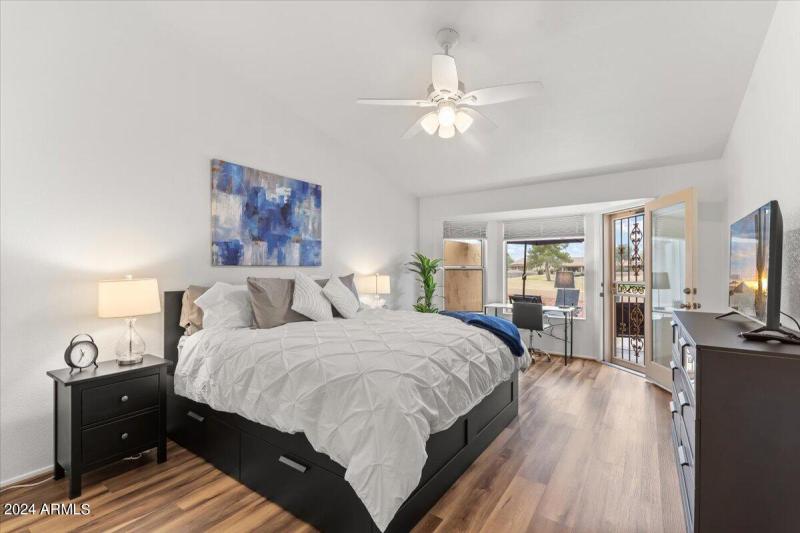 Large Primary Bedroom with exit to patio