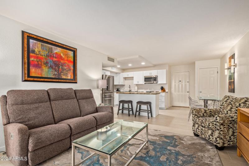 Living Area to Kitchen