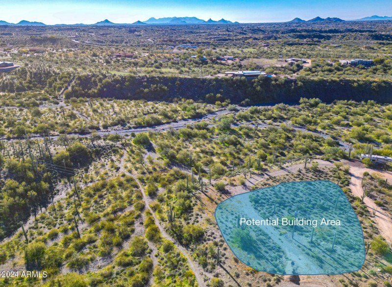 Aerial looking South
