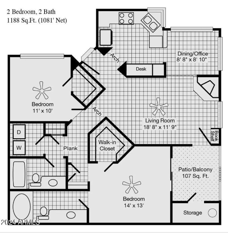 2br Floorplan