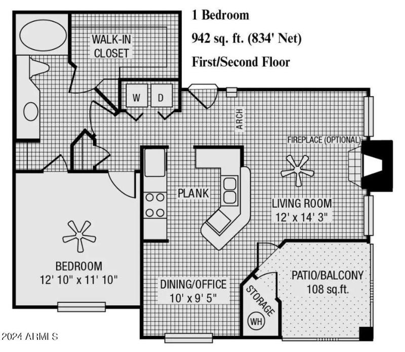 1br Floorplan