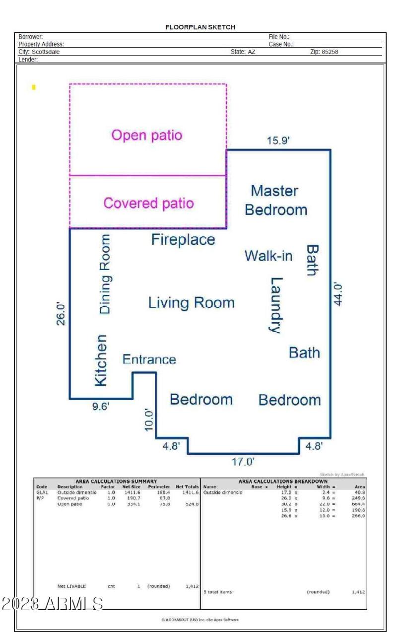 Floorplan Camello Vista