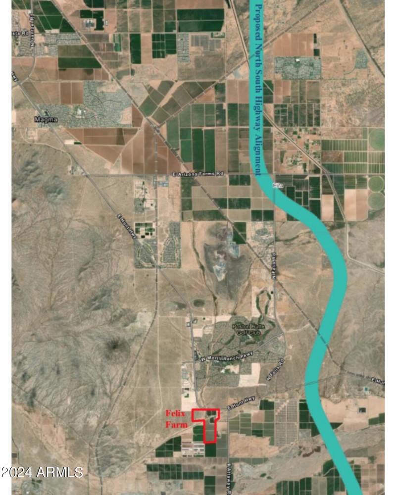 Proposed highway