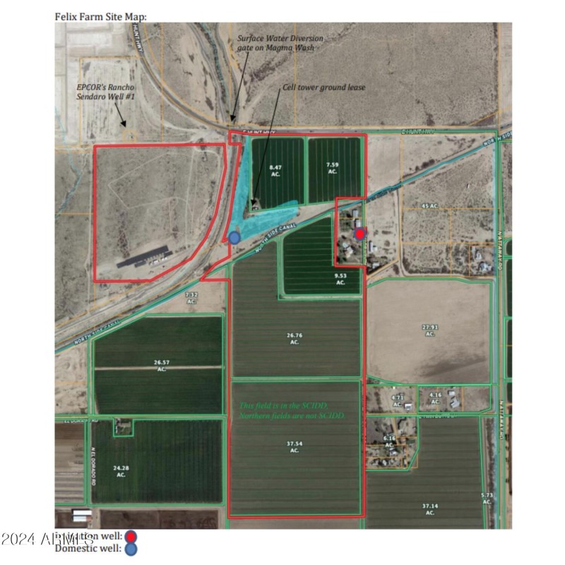 Well site map