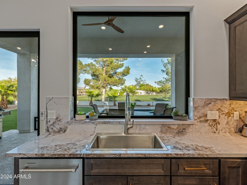 Kitchen with Scenic Views