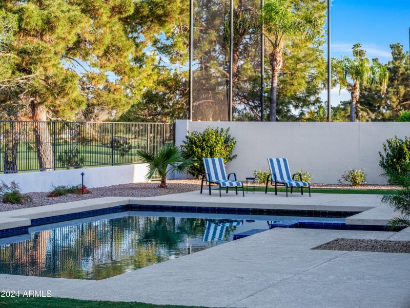 Poolside Seating Area