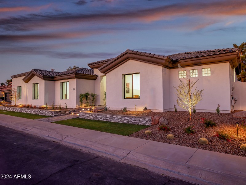 Twilight Front Elevation