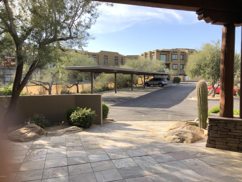 View from Entrance to Parking