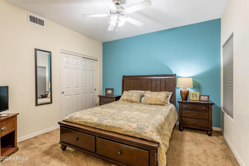 Bdrm 2 with walk in closet, private bath