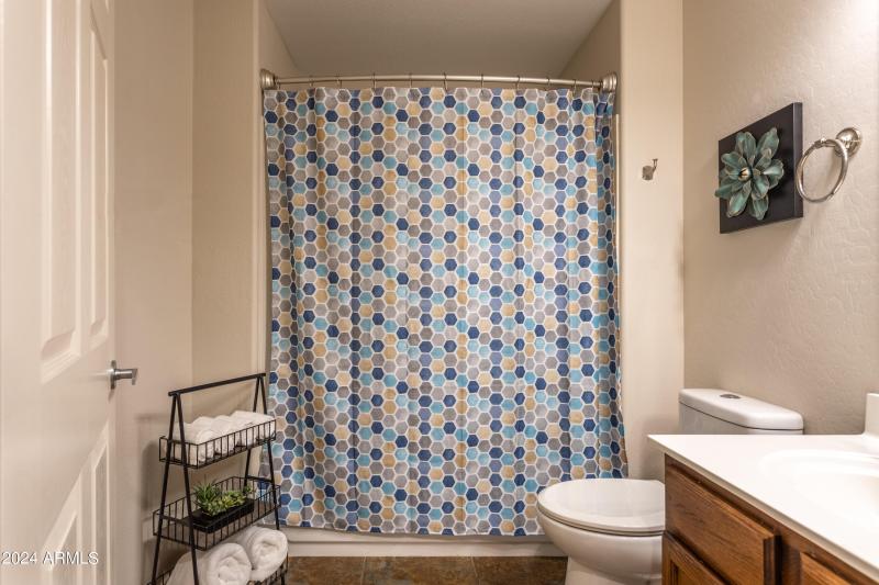 Full bath for guests