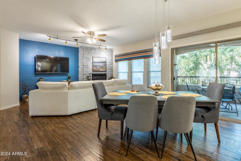 Dining in great room