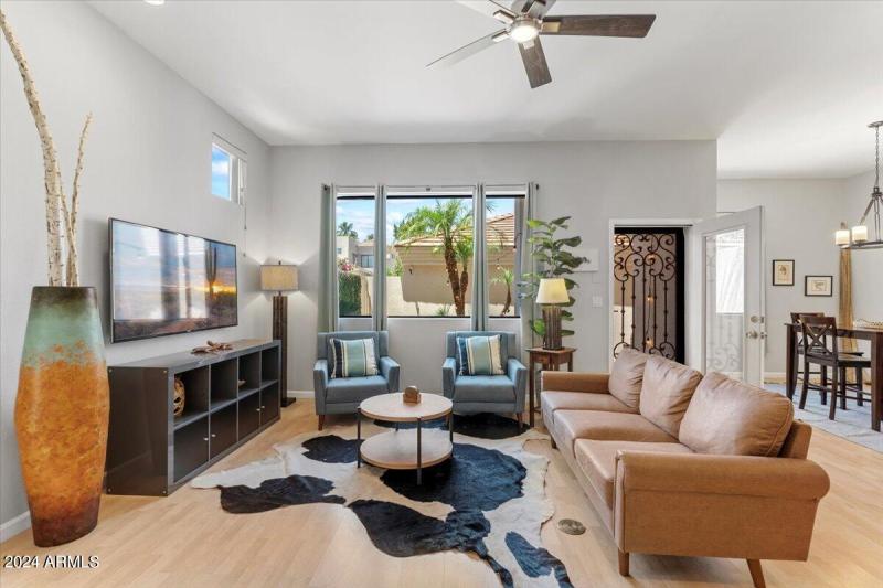 Patio View & Access From Living Room