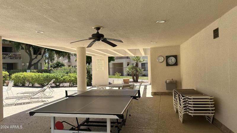 Covered Area And Ping Pong @ The Pool