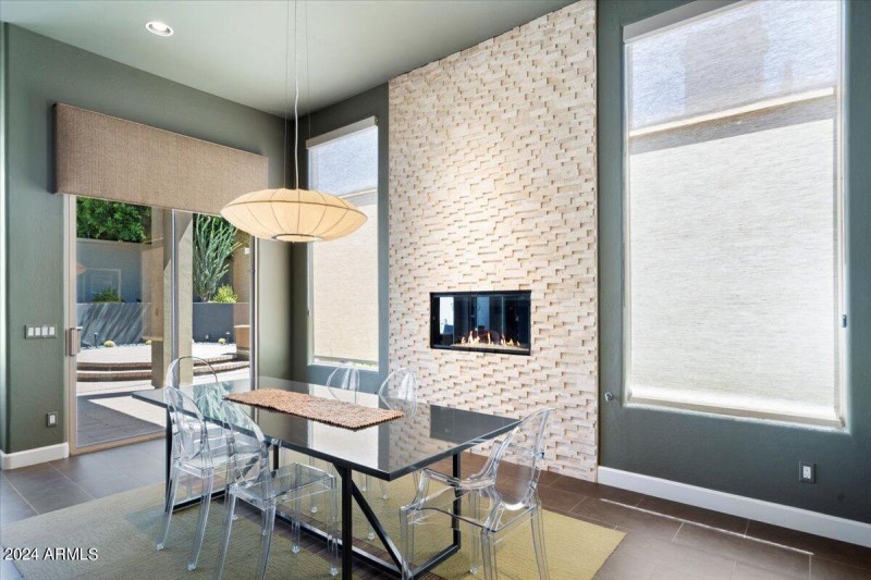 Dining Room with Fireplace