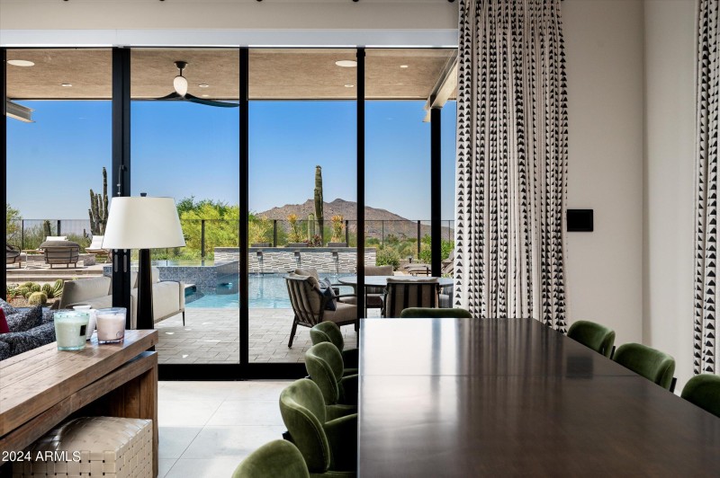 Dining view to patio