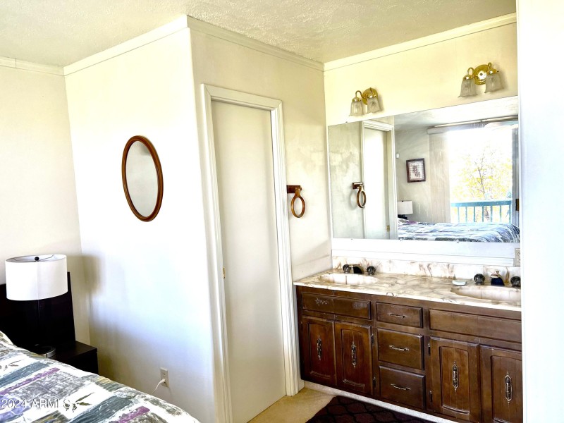 vanity in bedroom