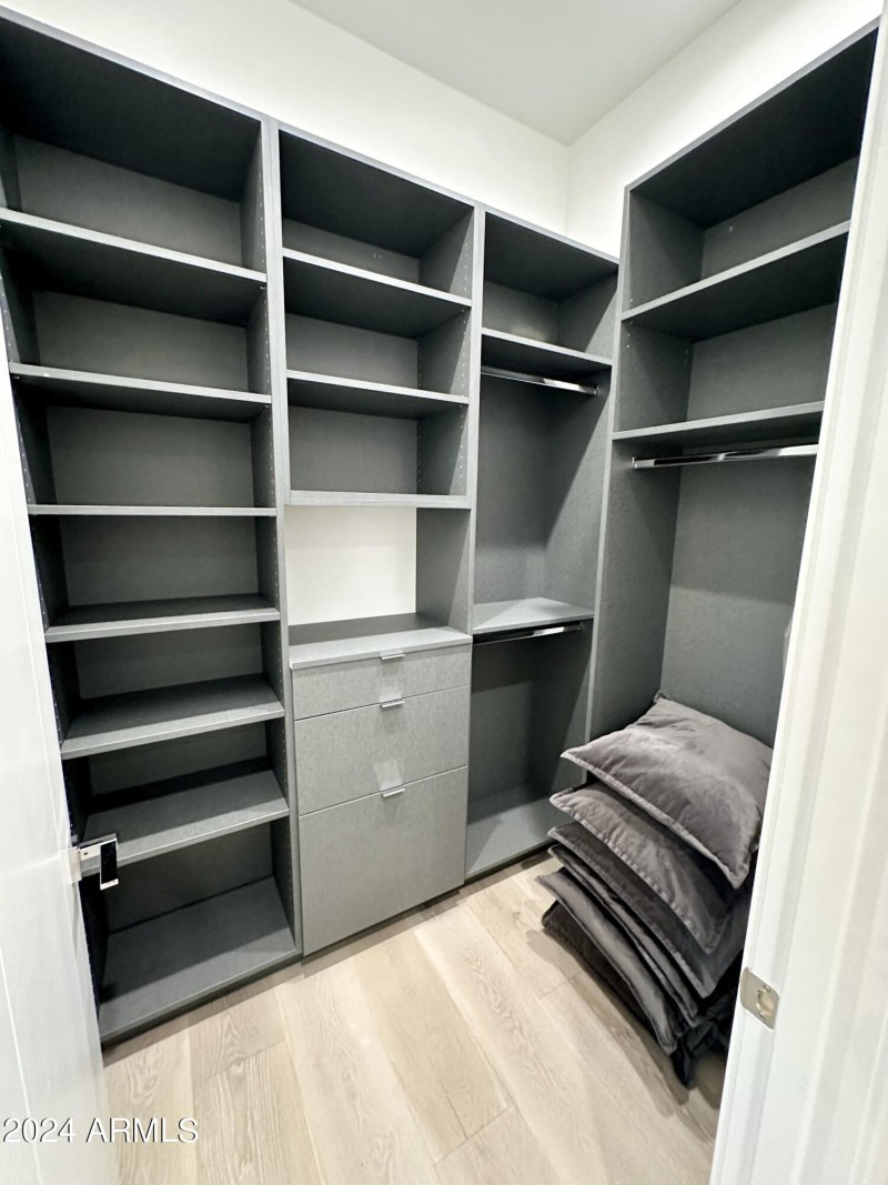 All closets have custom cabinetry
