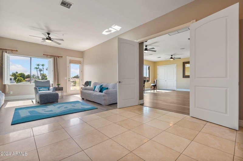 Private Living Room in Guest Qtrs