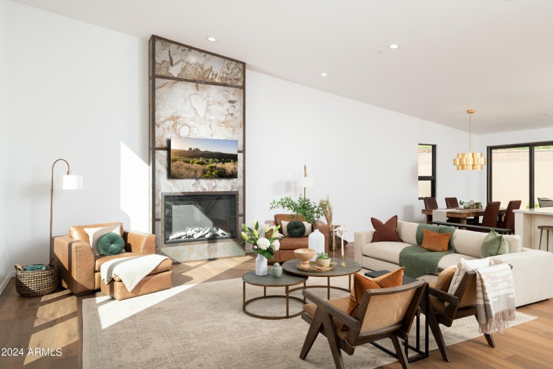 Open Great Room Into Dining & Kitchen